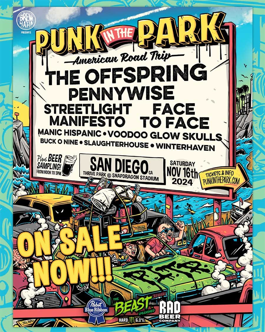 Punk in the Park San Diego 2024 poster