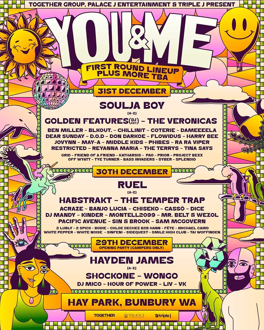 You and Me Festival Australia 2024 poster