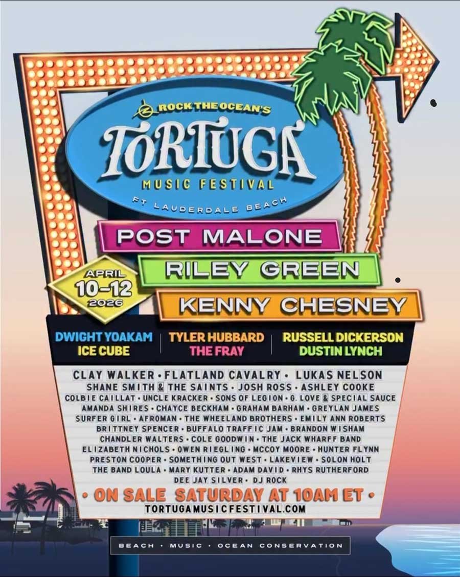 Tortuga Festival 2026 phase 1 poster