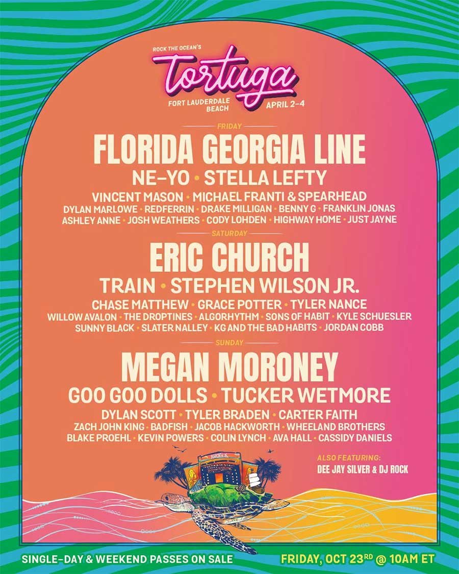 Tortuga Music Festival USA 2027 poster Tortuga Music Festival USA 2027 poster