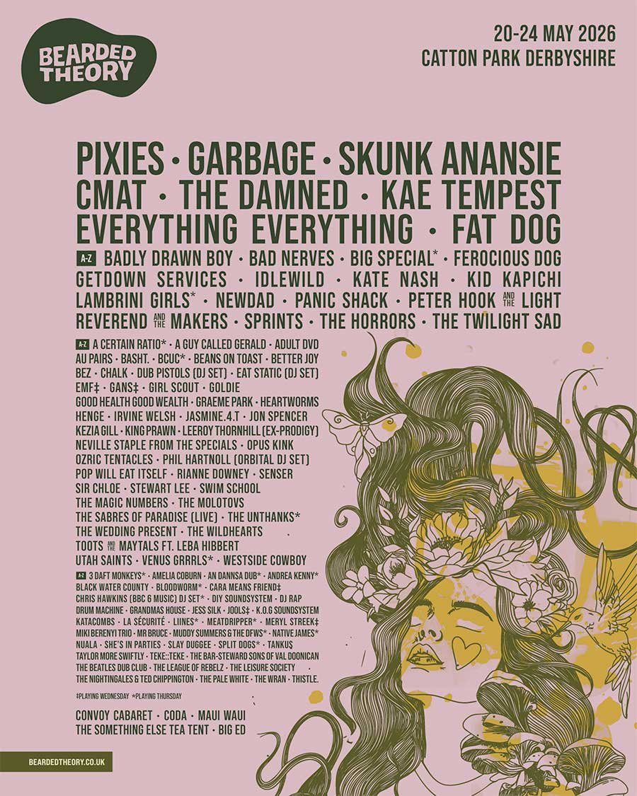 UK Bearded Theory Festival phase 3 poster