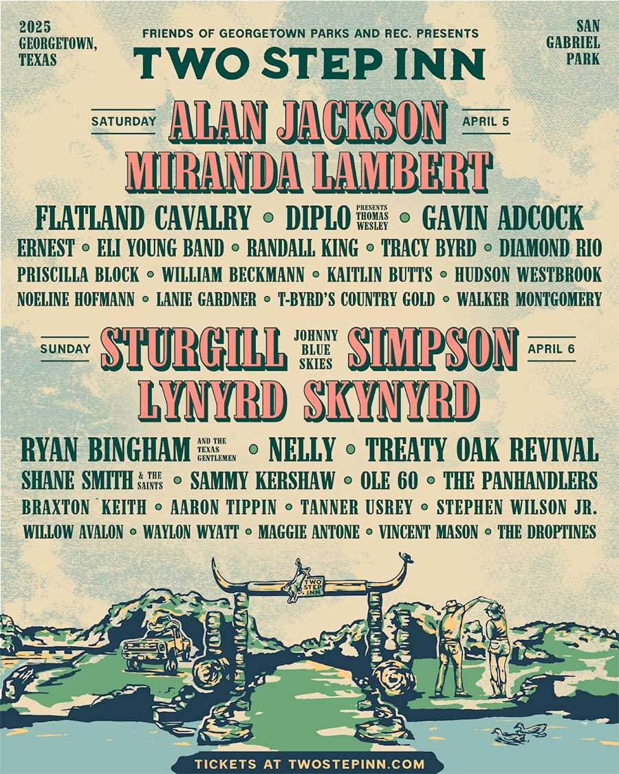 USA Two Step Inn Festival Texas 2025 poster