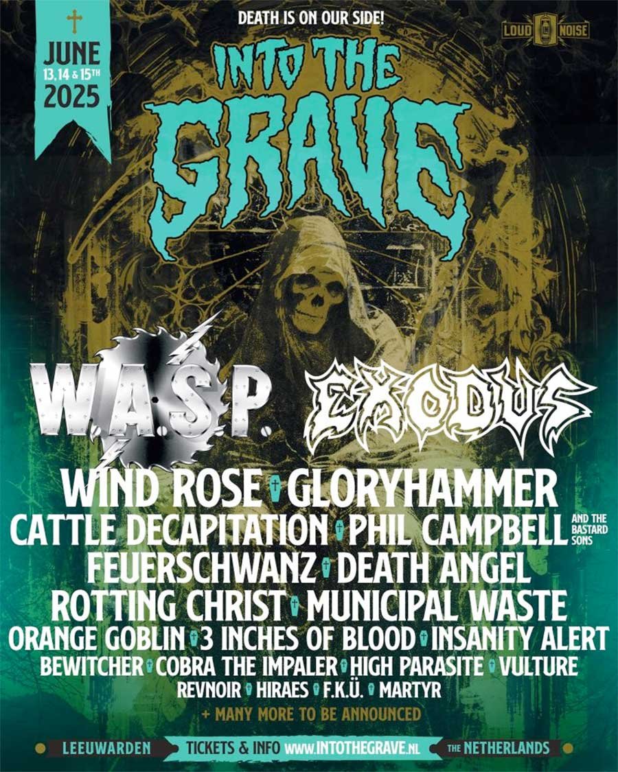 Into The Grave Festival Netherlands 2025 first poster
