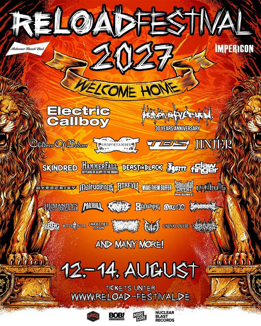 Reload Festival 2027 Germany phase 1 poster