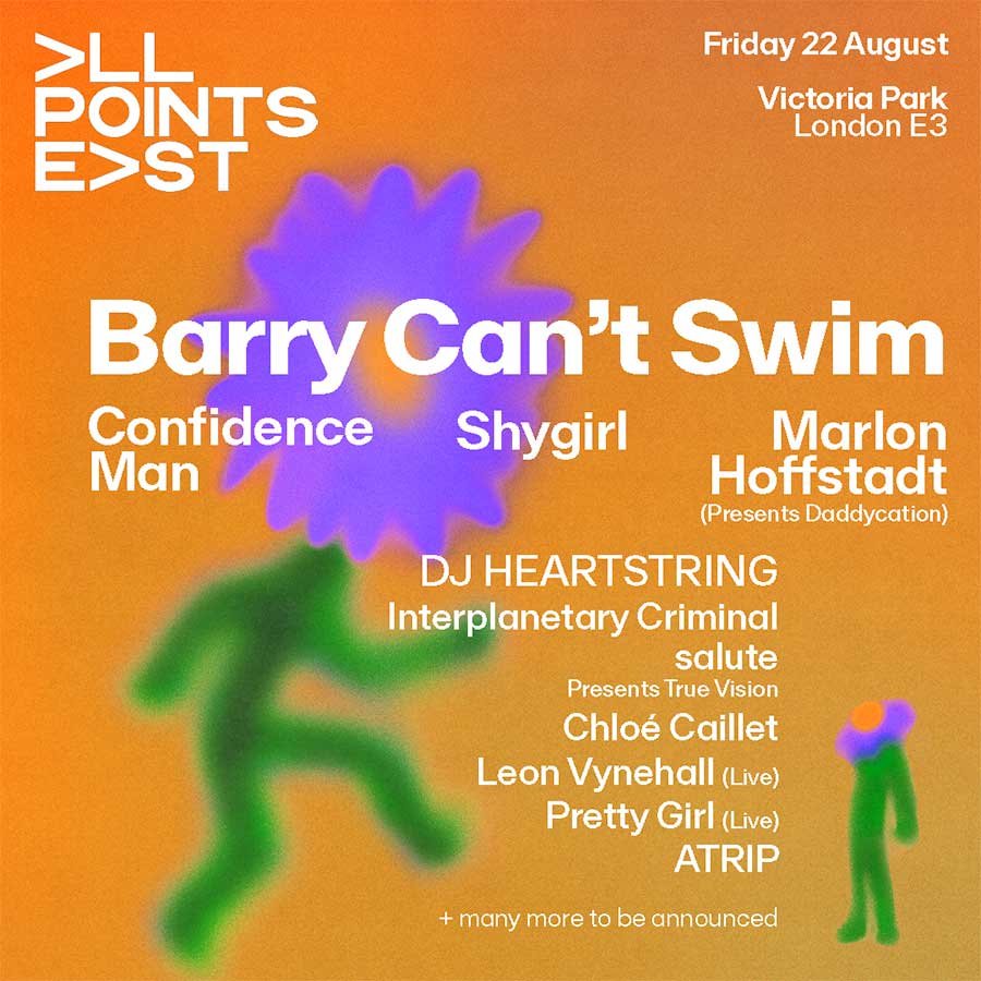 UK Barry Cant Swim headlines All Points East 2025 poster