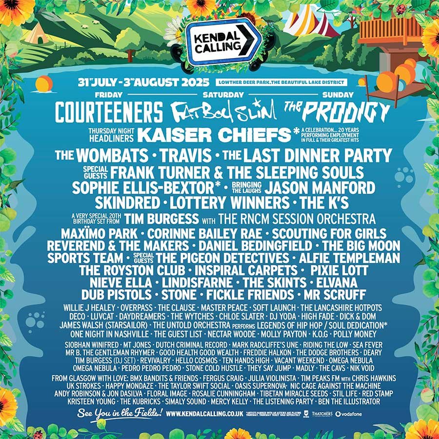 UK Kendal Calling 2025 second poster