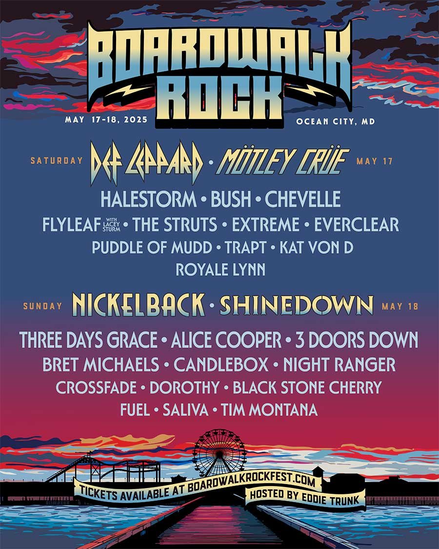 USA Boardwalk Rock Maryland 2025 poster