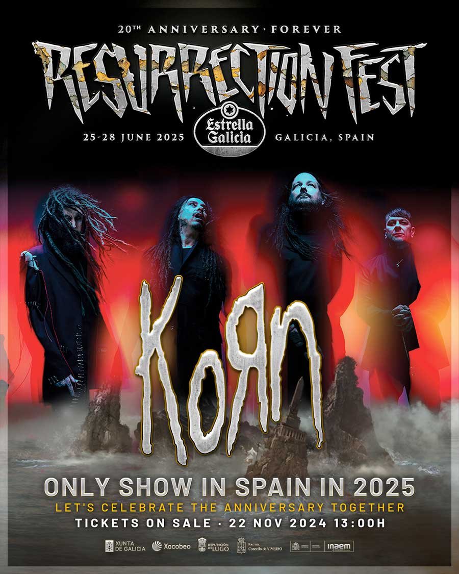 Resurrection Fest Spain 2025 Korn poster