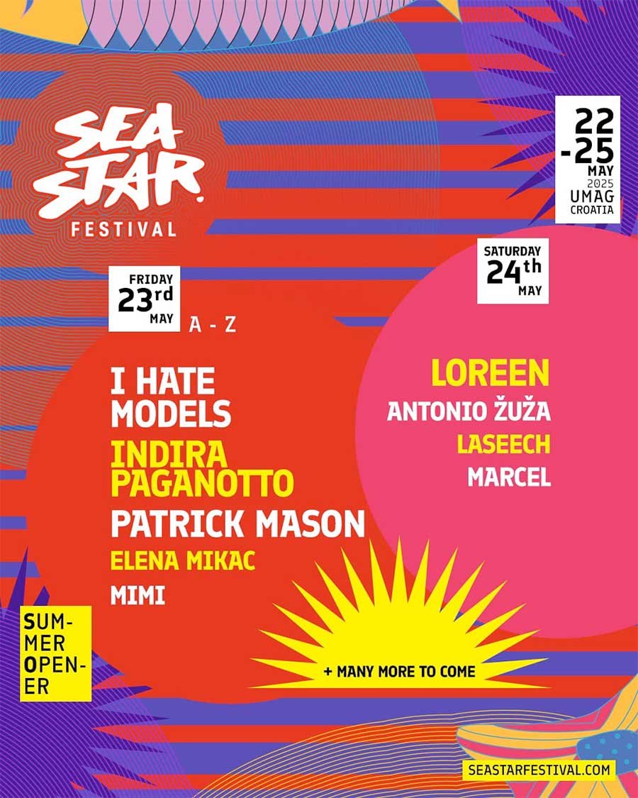 Sea Star Festival Croatia 2025 phase 1 poster