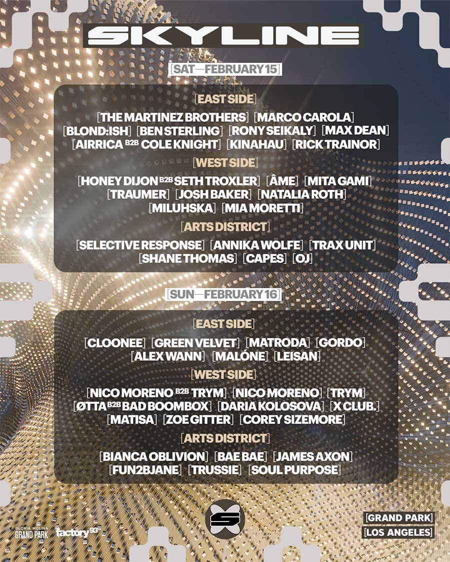 Skyline Festival USA 2025 Arts District poster