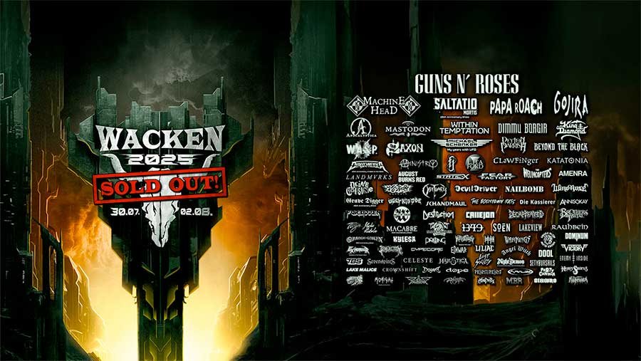 Wacken Open Air Festival 2025 Jan poster