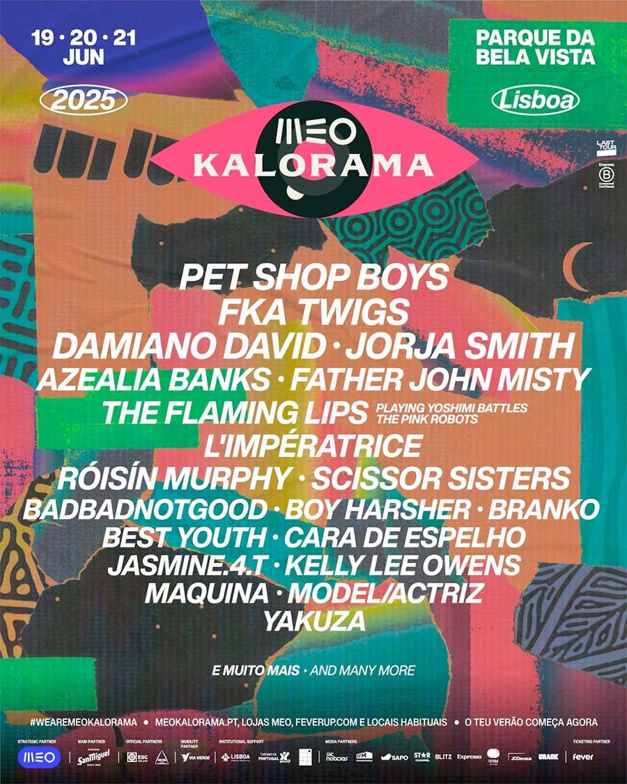 MEO Kalorama Lisboa 2025 phase 1 poster