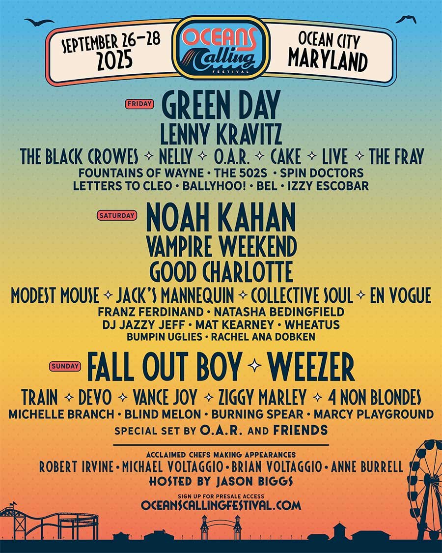 Oceans Calling Festival USA 2025 poster
