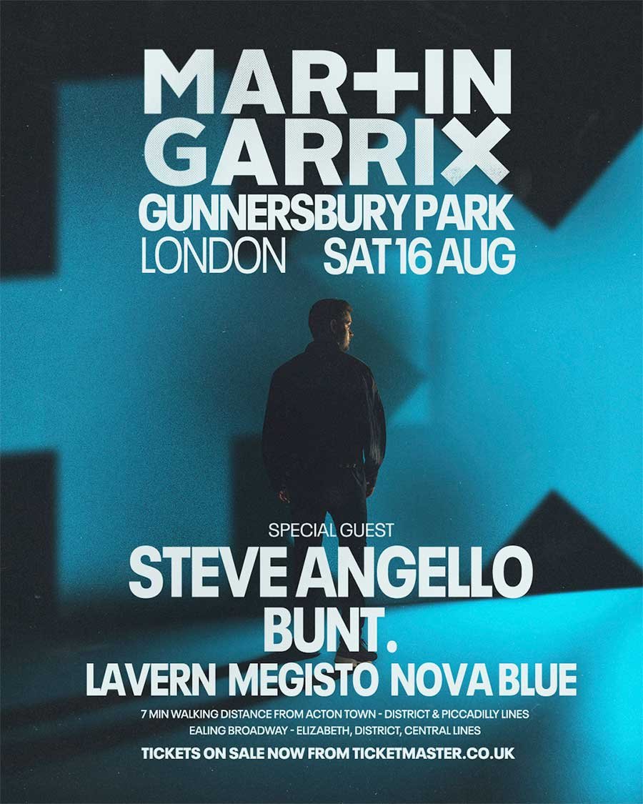 Steve Angello joins Martin Garrix in London 2025 poster