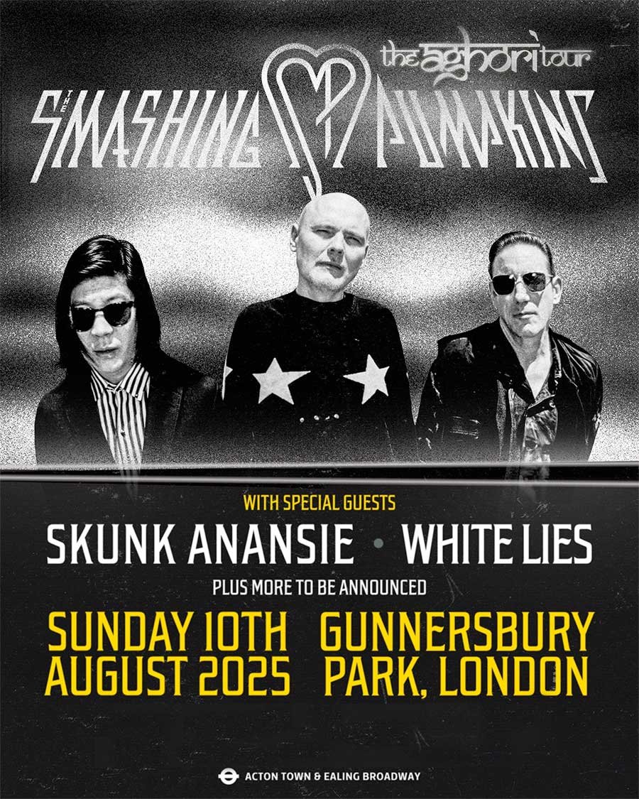 UK The Smashing Pumpkins London 2025 poster