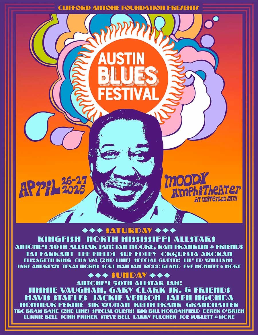 USA Austin Blues Festival 2025 poster