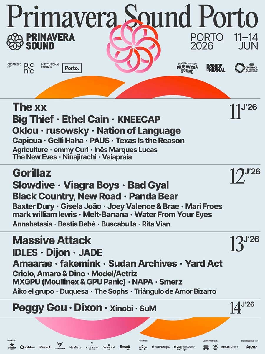 Primavera Sound Porto 2026 daily poster