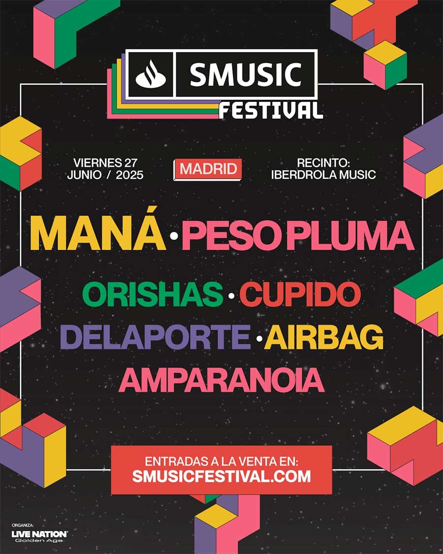 Smusic Festival 2025 Madrid phase 1 poster