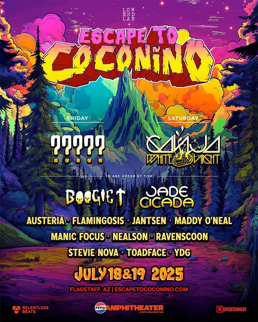 USA Escape to Coconino Arizona 2025 phase 1 poster
