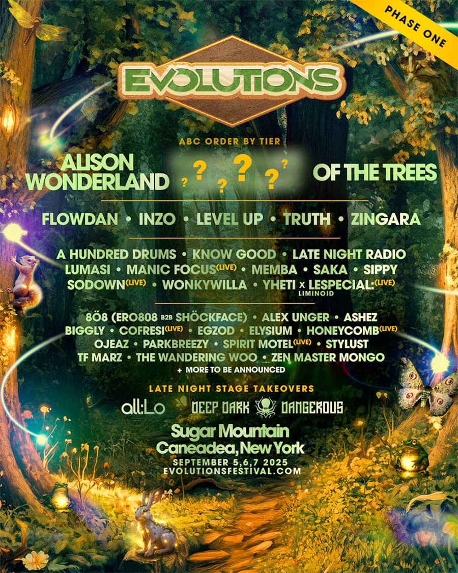 USA Evolutions Festival New York 2025 phase 1 poster