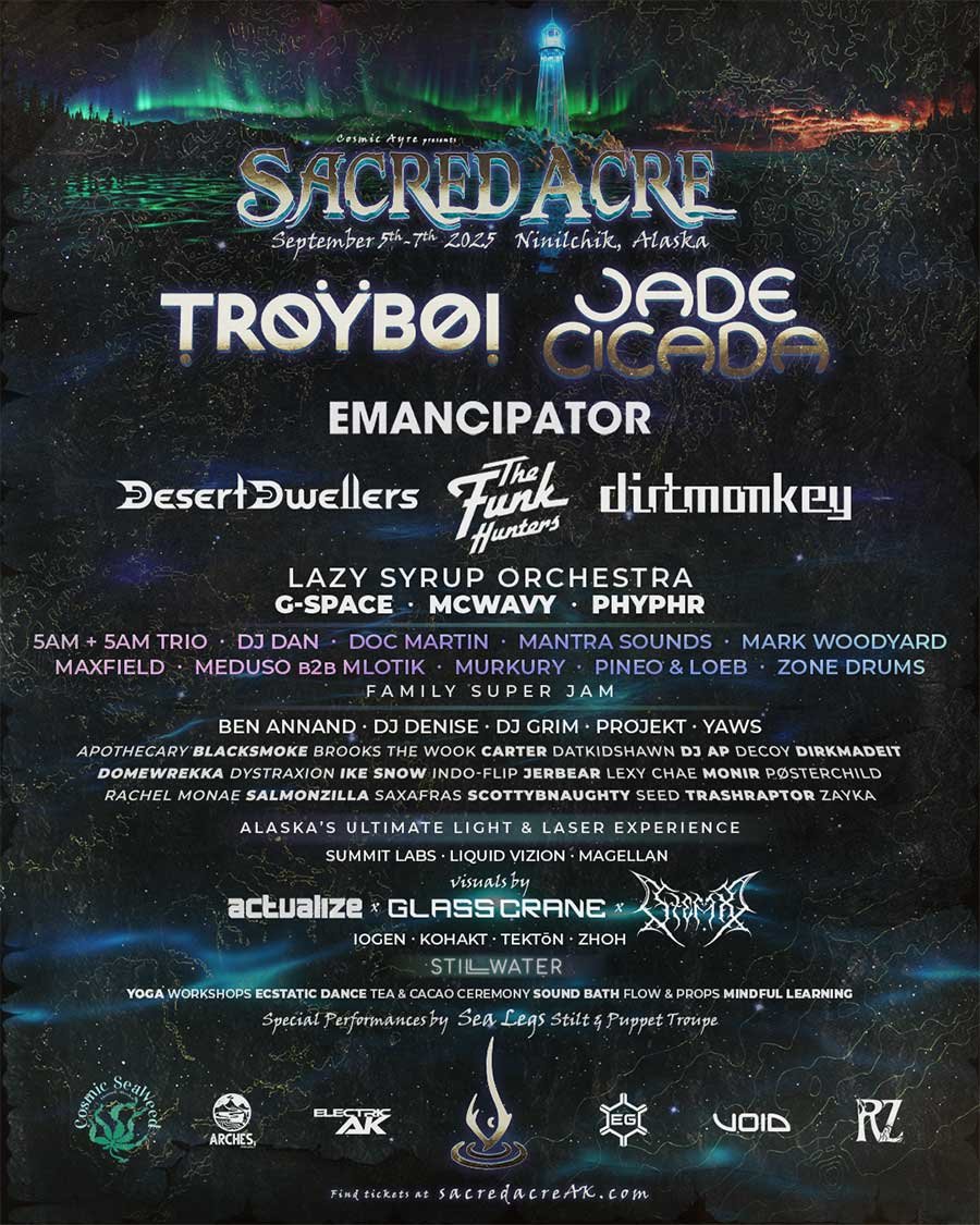 USA Sacred Acre Festival 2025 Alaska poster