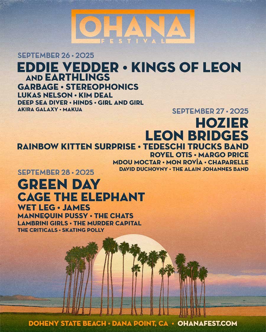 USA Ohana Festival California 2025 poster