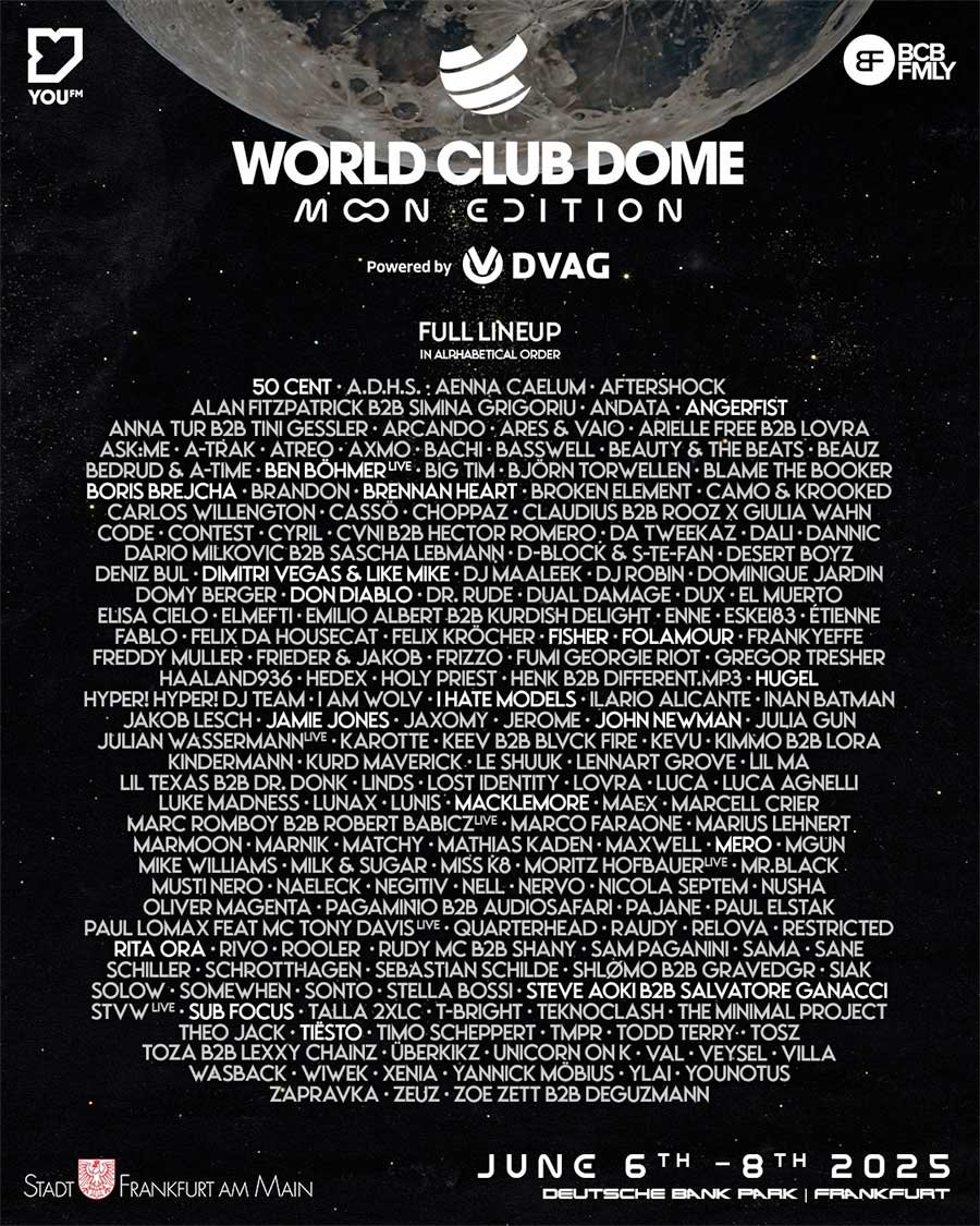 World Club Dome 2025 Frankfurt poster