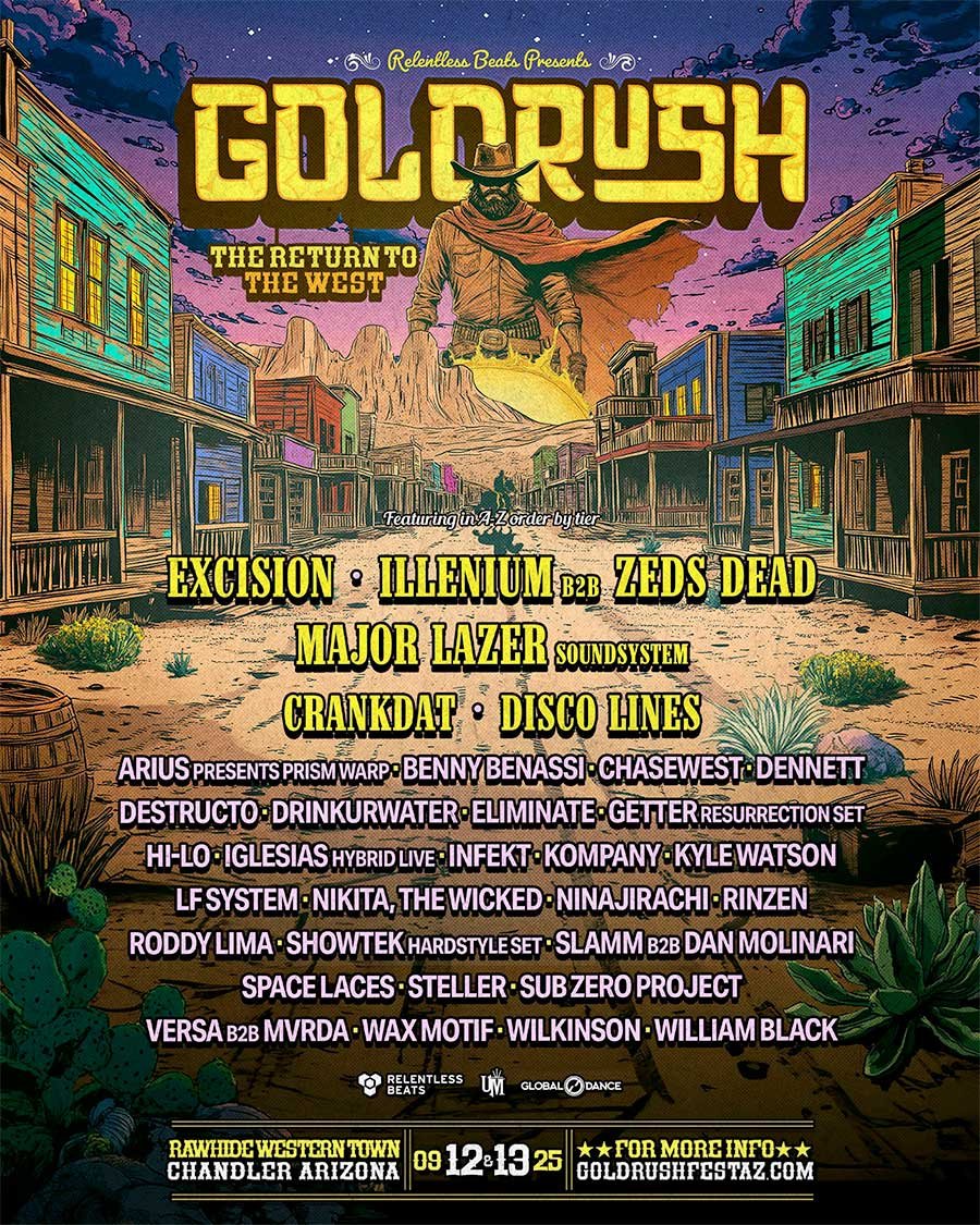 USA Goldrush Festival Arizona 2025 poster