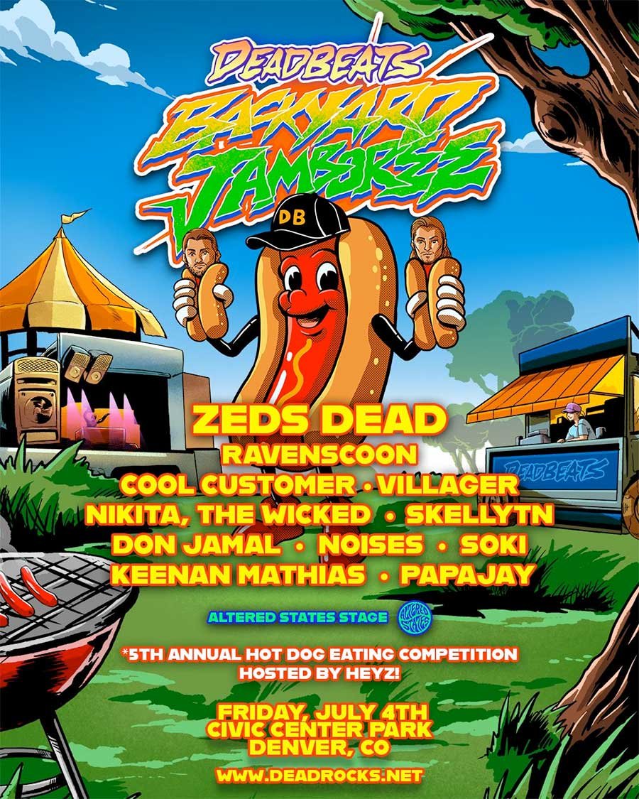 USA Zeds Dead Deadbeats Backyard Jamboree 2025 poster