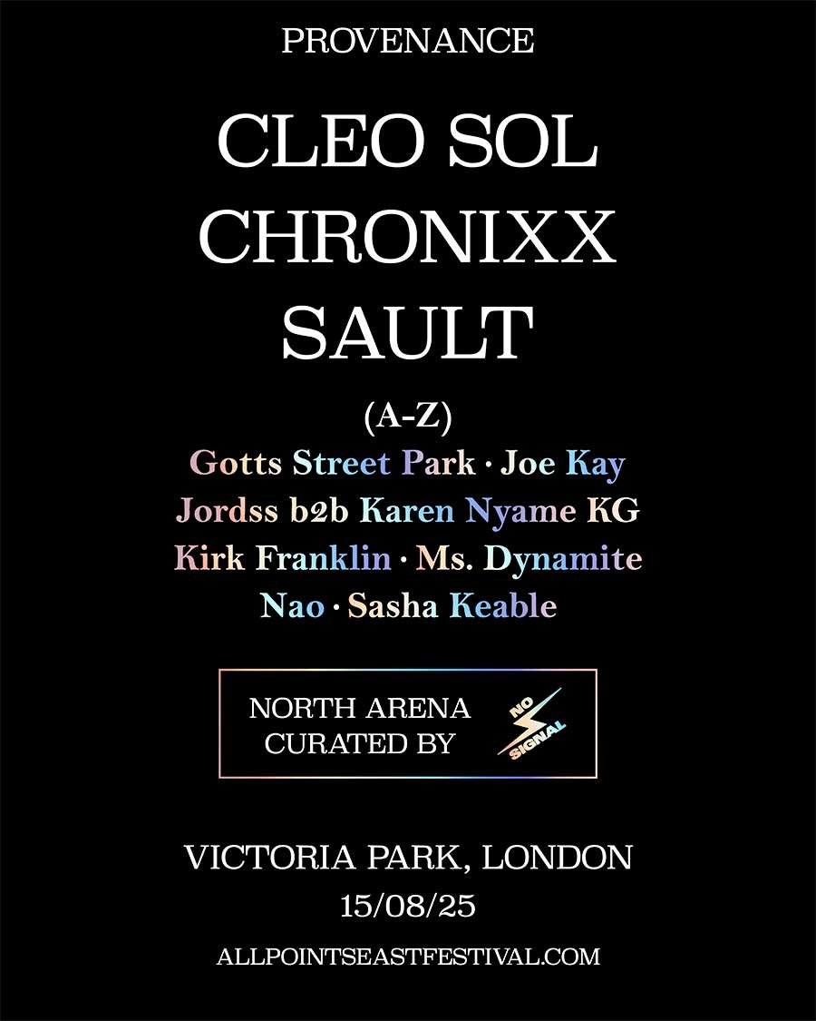 All Points East UK Provenance 2025 poster