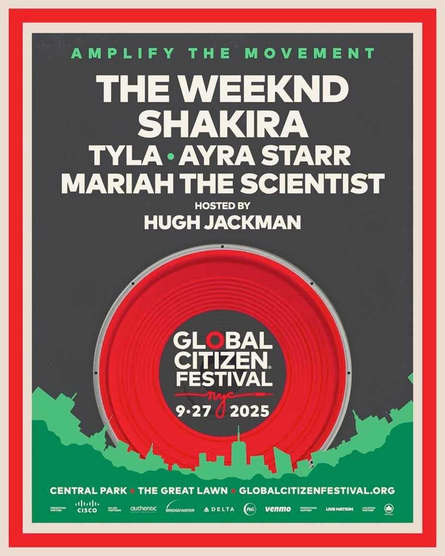 Global Citizen festival 2025 poster
