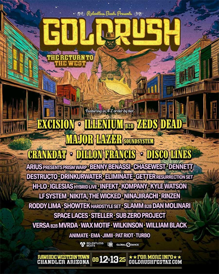 Goldrush Arizona 2025 final poster