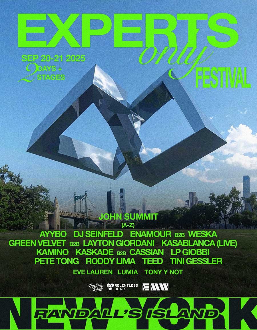 John Summit Presents Experts Only Festival NYC 2025 poster
