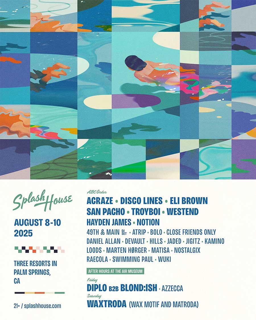 USA Splash House 2025 weekend one poster