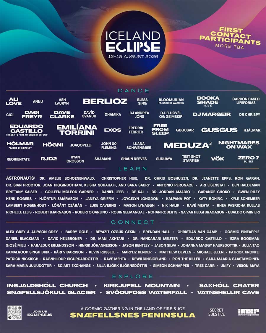 Iceland Eclipse 2026 phase 1 poster