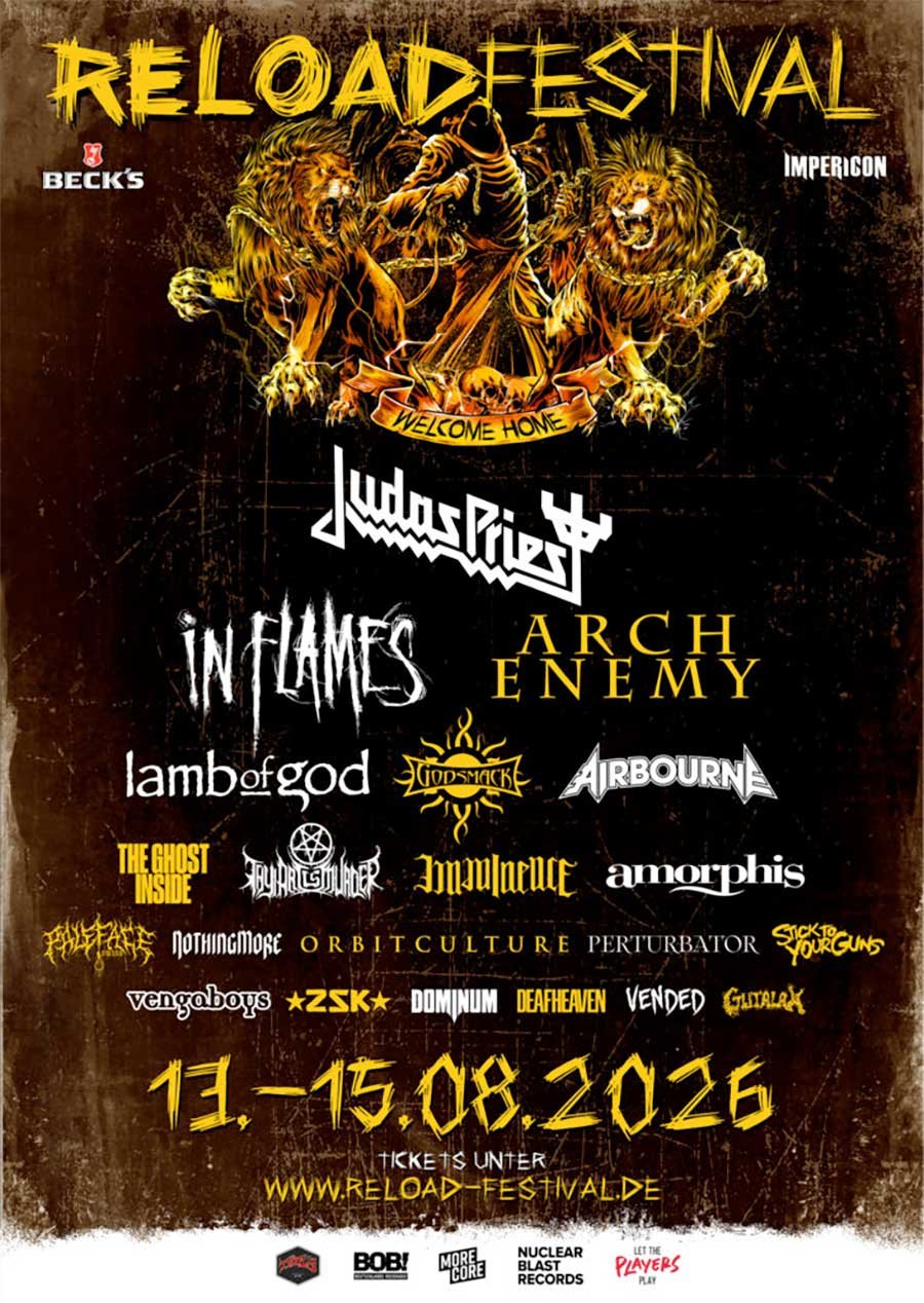 Reload Festival 2026 Germany phase 1 poster