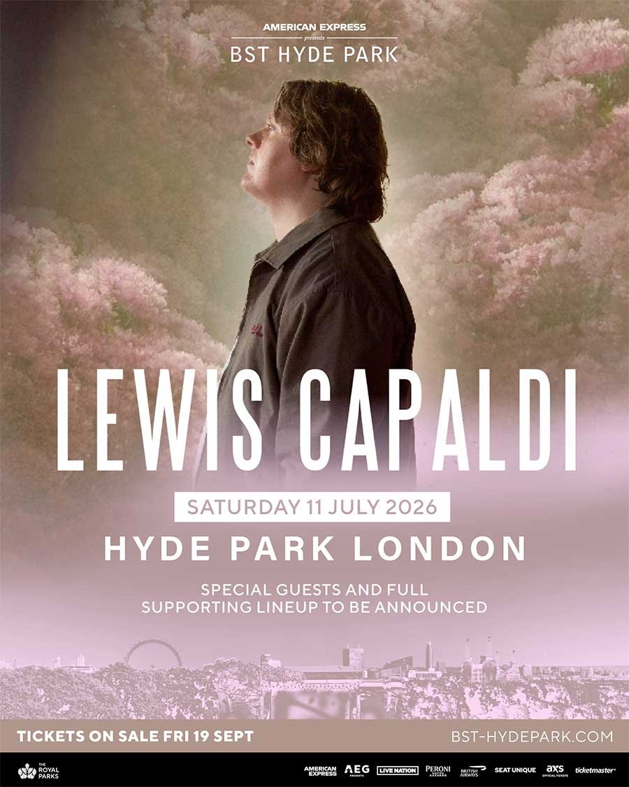 BST Hyde Park 2026 Lewis Capaldi poster