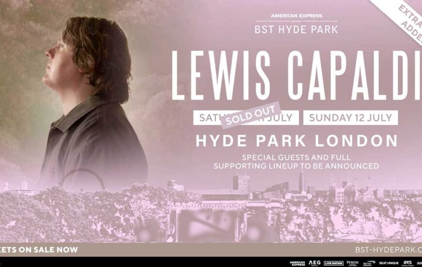 Lewis Capaldi adds 2nd BST Hyde Park 2026 date