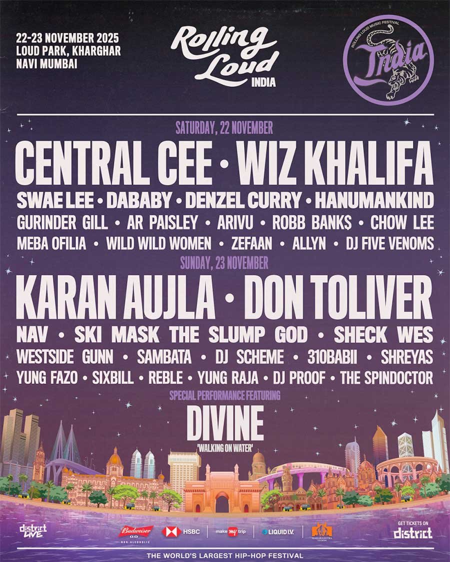 Rolling Loud India 2025 poster
