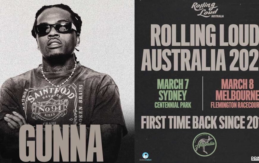 Australia Gunna headlines Rolling Loud Sydney Melbourne 2026