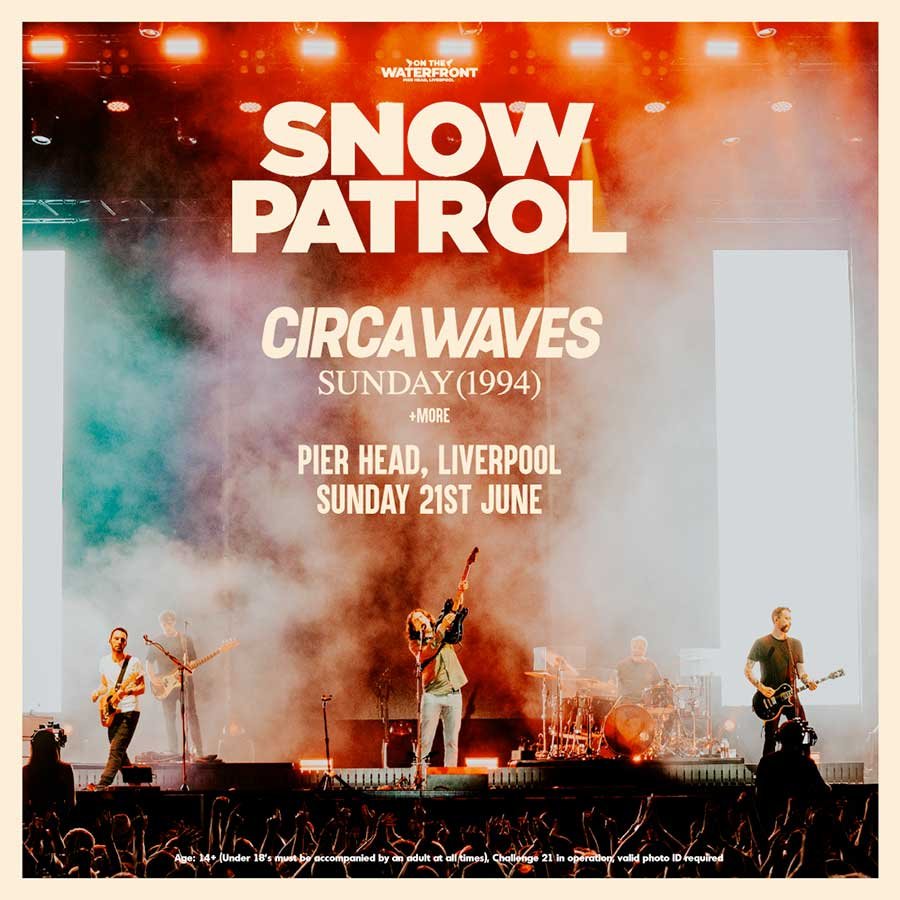 On The Waterfront UK 2026 Snow Patrol poster