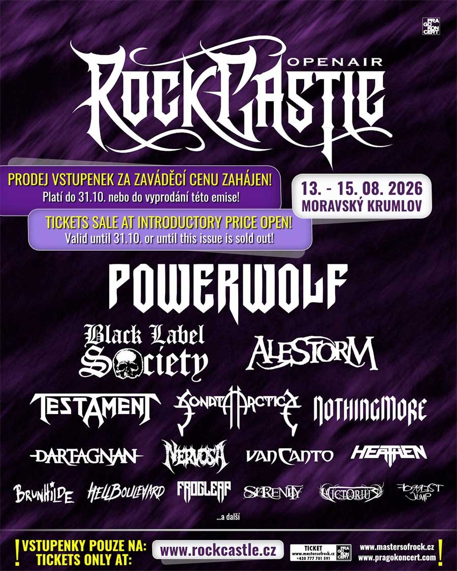 Rock Castle 2026 Czech Republic poster