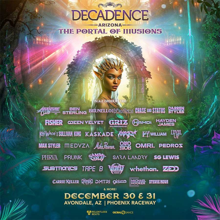 USA Decadence Arizona 2025 phase 2 poster