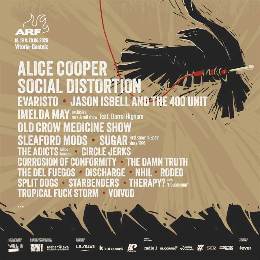 Azkena Rock Festival Spain 2026 phase 1 poster