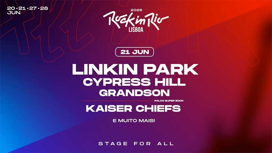 Rock In Rio Lisboa 21 June 2026 poster