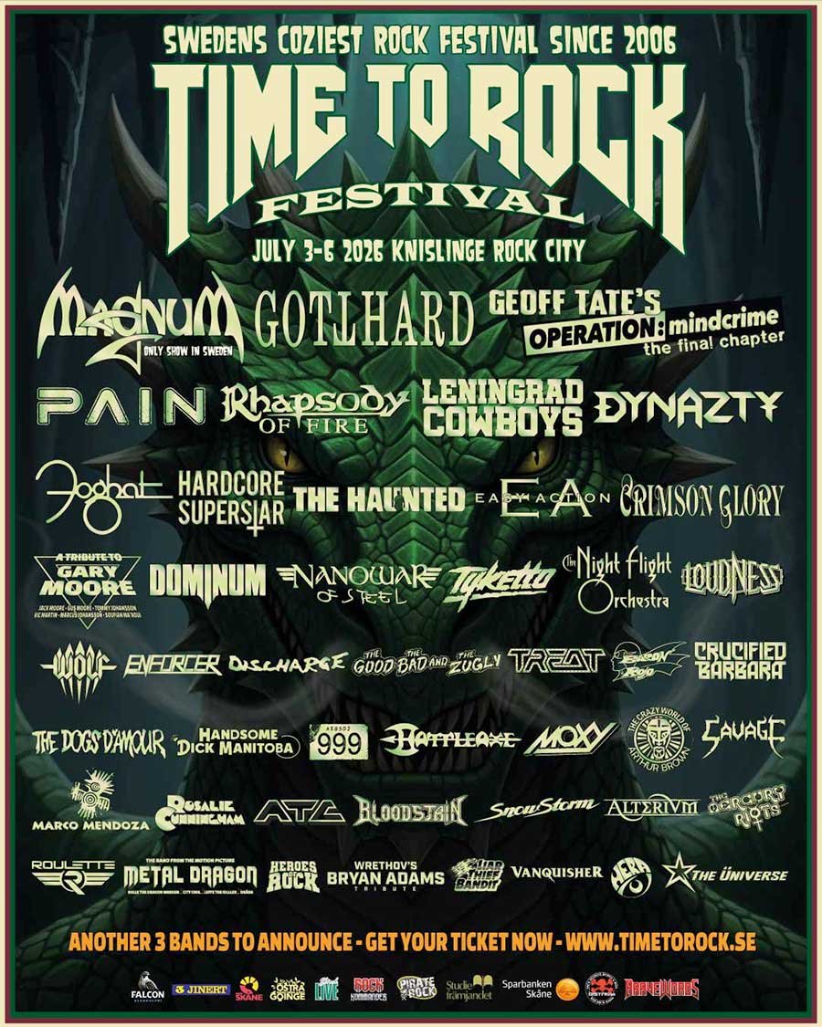 Time To Rock Festival 2026 poster