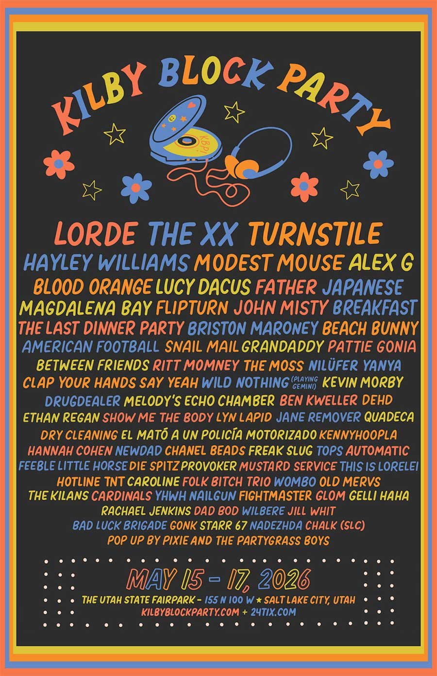 USA Kilby Block Party 2026 poster