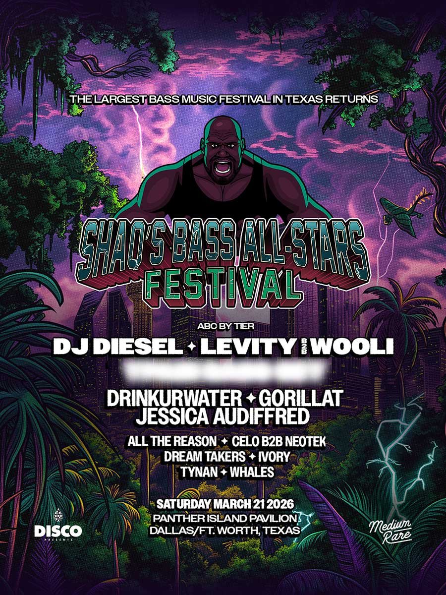 USA SHAQs Bass All Stars Festival 2026 phase 1 poster