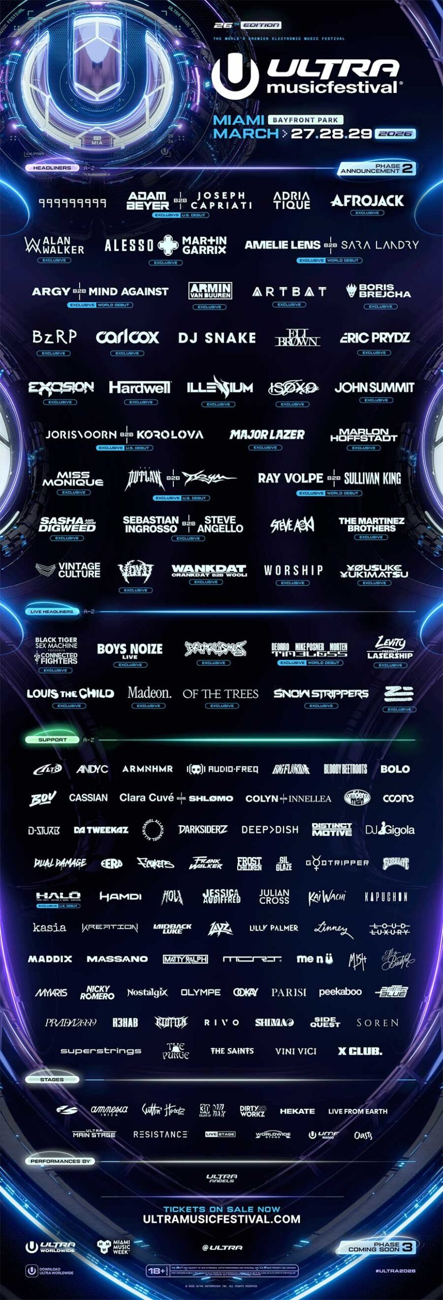 USA Ultra Miami 2026 phase 2 poster