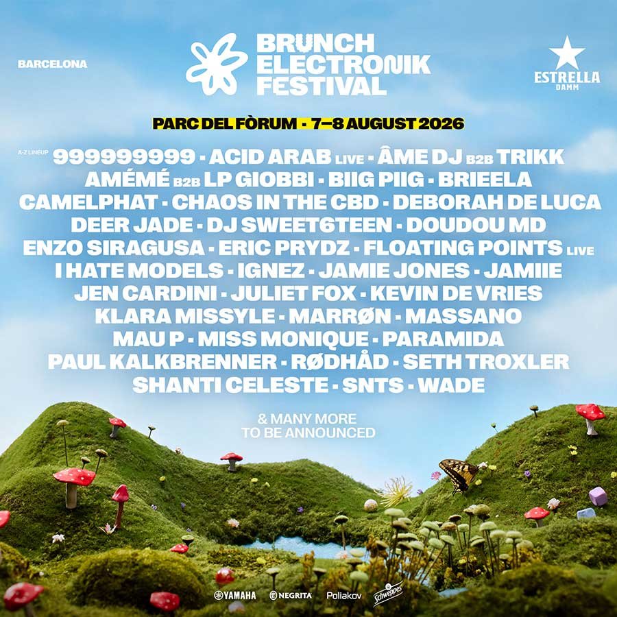 Barcelona Brunch Electronik Festival 2026 phase 1 poster